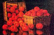 Prentice, Levi Wells Baskets of Red Plums Germany oil painting reproduction